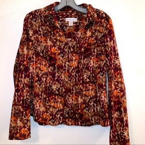 Christopher Banks Medium Print Snap Down Shirt